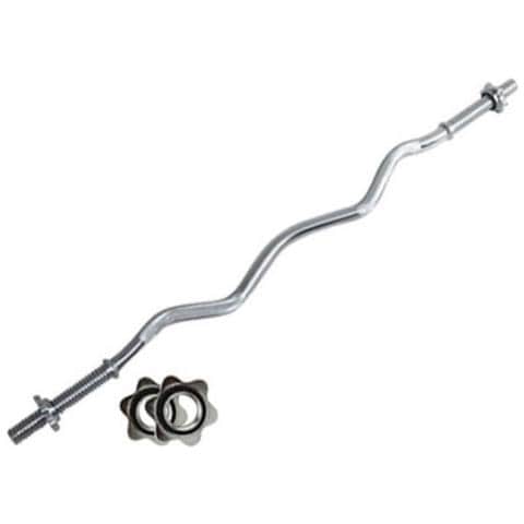 Bilanciere Curl Cromato 120 Cm Chiusura A Vite Bcv-120 - Foto 1