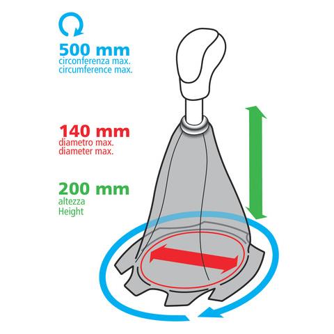 Cuffia Leva Cambio Premium Sport Cuciture Rosse - Foto 2