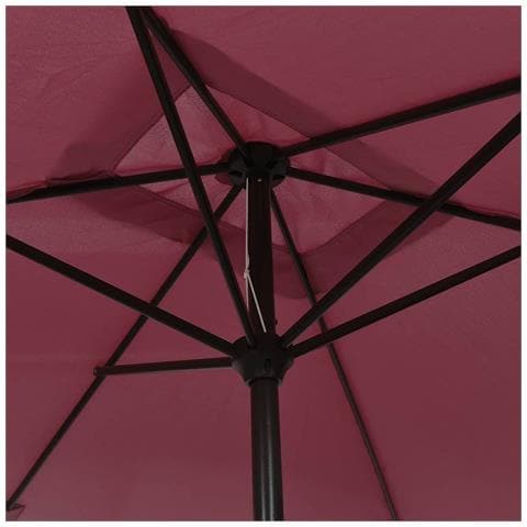Ombrellone Con Palo In Metallo 300x200 Cm Bordò - Foto 2