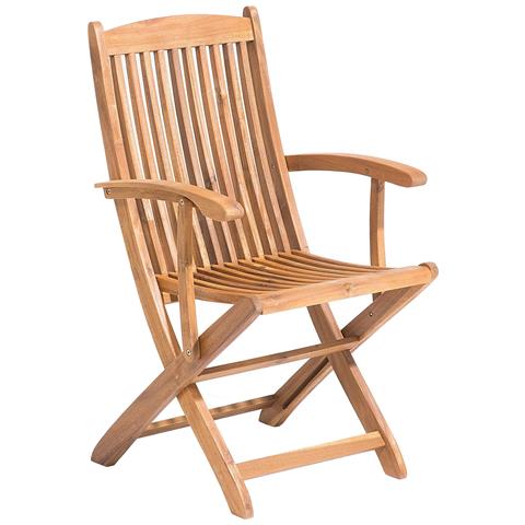Set Di 2 Sedie Da Giardino In Legno Con Poggiabraccia Maui - Foto 21