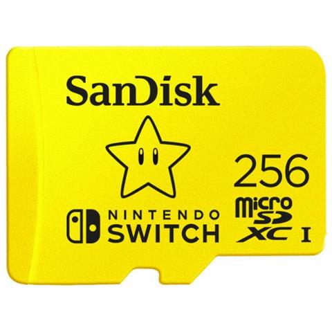 MicroSDXC UHS-I Scheda per Nintendo Switch 256 GB, Modello 2019, Official Nintendo Licensed Product, Giallo - Foto 1