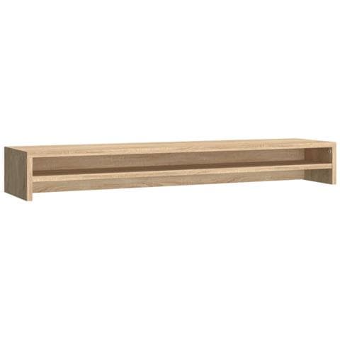 Supporto Monitor Rovere Sonoma 100x24x13 cm Legno Multistrato - Foto 1