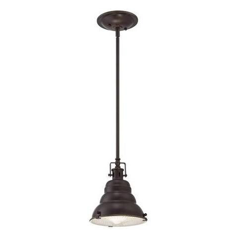 Quoizel Qz / emery / p / s Pn - Lampadario Da Soffitto, In Bronzo, 20,3 X 20,3 X 22,9 Cm - Foto 2
