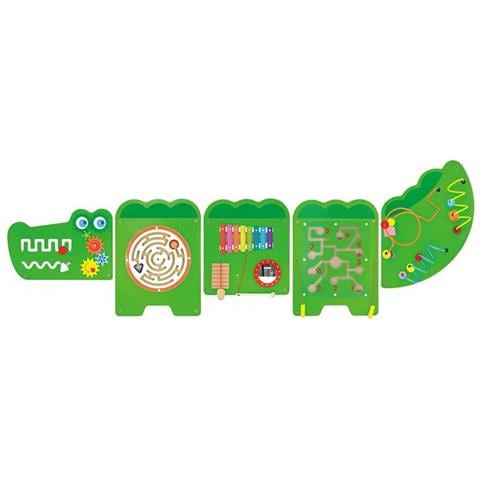 Eitech Gioco Parete Coccodrillo Giocattoli In Legno Gioco Di Apprendimento Del Motore - Foto 1