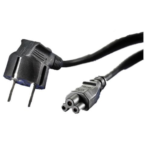 Power Cable, Straight Compaq Connector, 1,8m, 250V, 2,5A, Notebook Female IEC320 C5, Schuko Plug - Foto 1