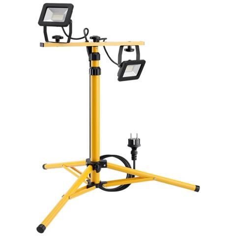 Faretto Da Costruzione A Led Con Treppiede Telescopico 2x20w - Foto 2