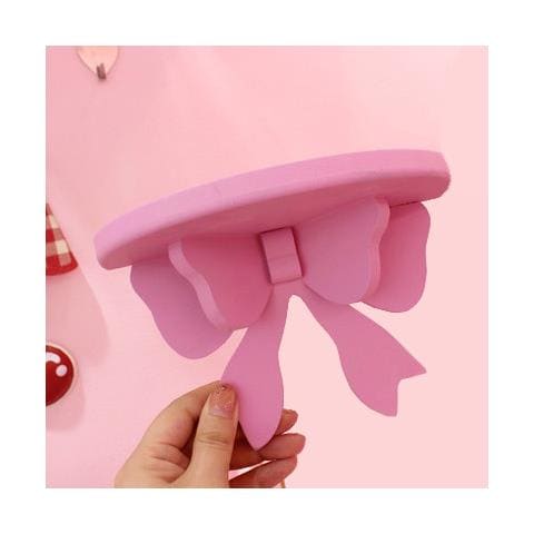 Stampa con fiocco rosa, decorazione per camera da letto