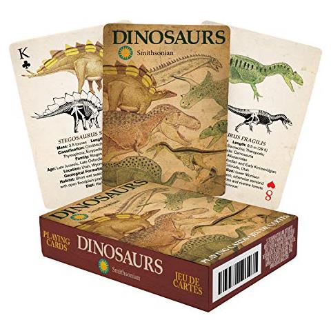 Smithsonian Carte Da Gioco - Mazzo Di Carte A Tema Per I Tuoi Giochi Di Carte Preferiti - Merchandise E Oggetti Da Collezione Smithsonian Con Licenza Ufficiale - Dimensioni Poker Con Finitura In Lino - Foto 1