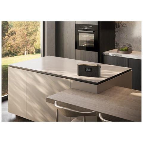 Radio Portatile Ricaricabile radio.frequency DAB /DAB+ /FM Bluetooth Potenza 28 Watt DIsplay LCD da 2.6" Autonomia fino a 14 Ore Colore Grigio Basalto con Inserti in Quercia Canadese - Foto 6