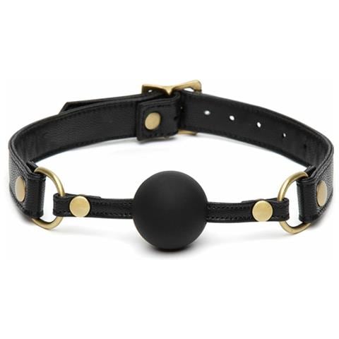 Solid Ball Gag Bound To You Ecopelle Medio Silicone - Foto 1