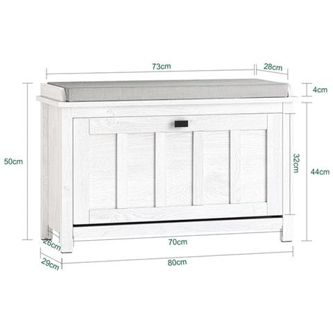 Scarpiera 80x30x111cm Fsr162-w - Foto 2