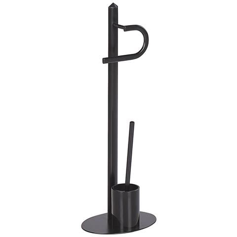 Porta Carta Igienica E Spazzolone Sarto Metallo Nero - Foto 6