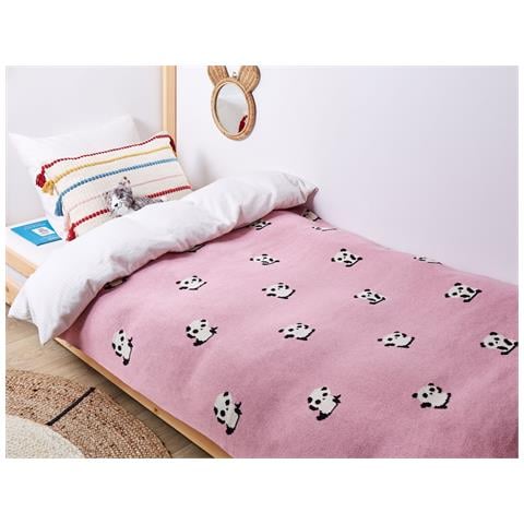 Coperta Talokan Cotone 130 X 170 Cm Rosa - Foto 1