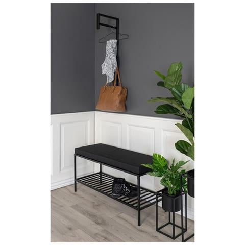 Panca Vita - Nero - Metallo - 36x100x48,5 Cm - Foto 2