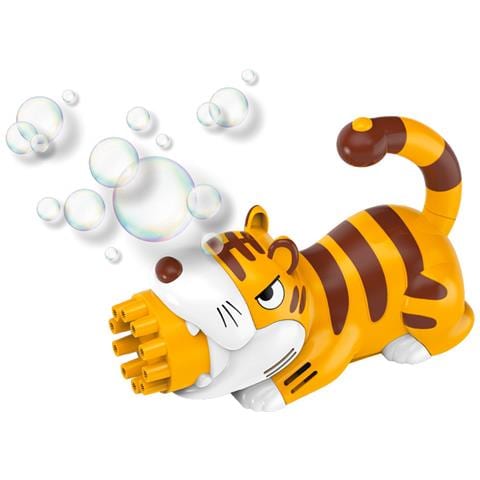 Pistola Per Bolle 10 Fori - Modello Tigre, Giallo - Foto 1