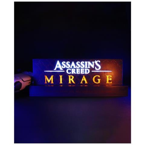 Luce Notturna Neon Wireless Assassin's Creed Mirage Ricaricabile, Multicolore - Foto 3