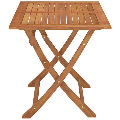 Tavolo Giardino Pieghevole 120x70x75cm Legno Massello Eucalipto - Foto 3