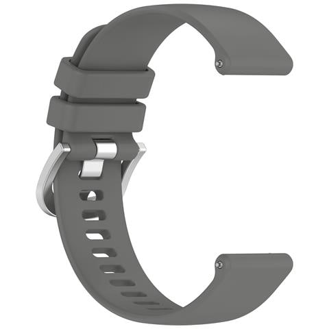 Cinturino In Silicone Da 18 Mm Per Huawei Watch Gt 4 41 Mm, Garmin Venu 3s, Lg Watch Gray - Foto 1