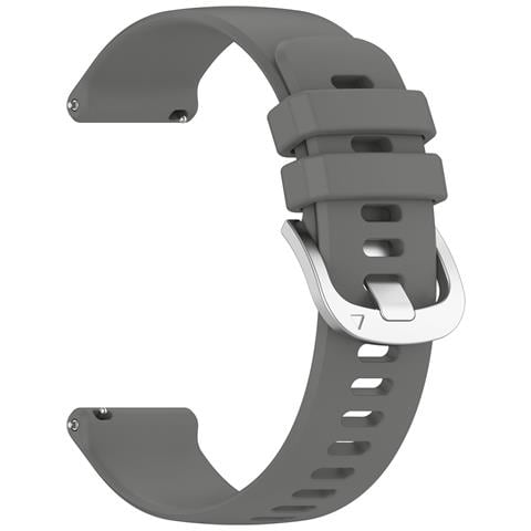 Cinturino In Silicone Da 18 Mm Per Huawei Watch Gt 4 41 Mm, Garmin Venu 3s, Lg Watch Gray - Foto 2