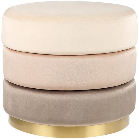 Pouf Louin Velluto Beige - Foto 2