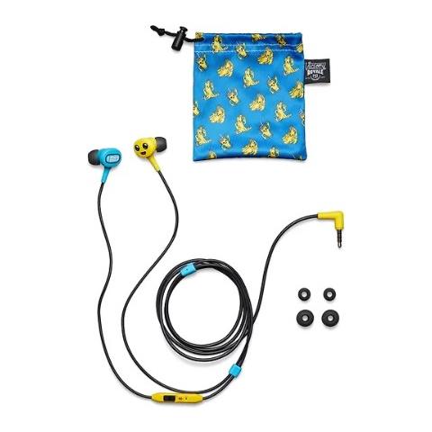 Auricolare Stereo con Microfono + Tasto volume - Nero / Blu / Giallo - Foto 1