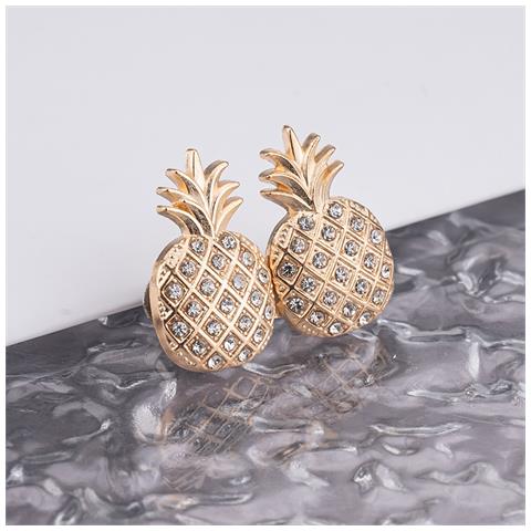 Fibbia Per Cintura A Forma Di Ananas Per Jeans - 5 Paia Gold - Foto 1