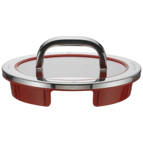 8900541245 coperchio per pentola Rotondo Rosso, Acciaio inox - Foto 1