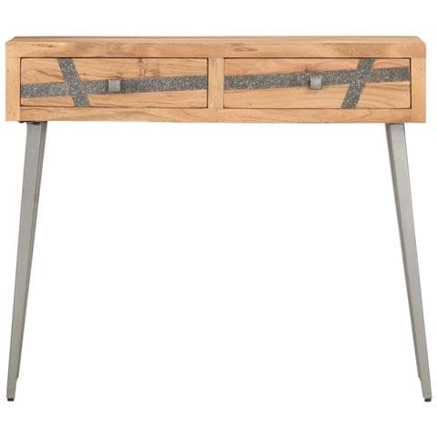Tavolo Consolle 90x30x75 Cm In Legno Massello Di Acacia - Foto 1