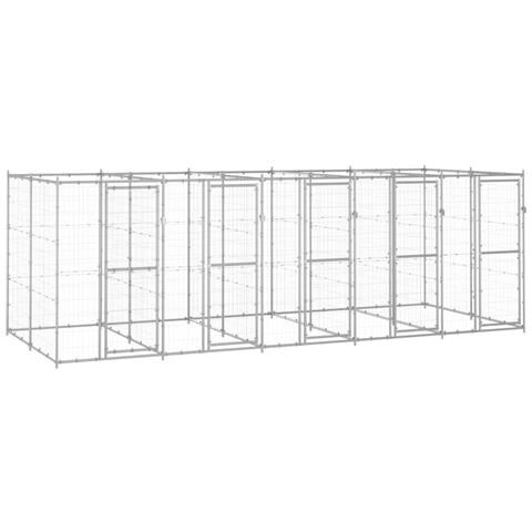 Lusso Casadino -  Gabbia Per Cani Da Esterno In Acciaio Zincato 12,1 M² - Foto 2
