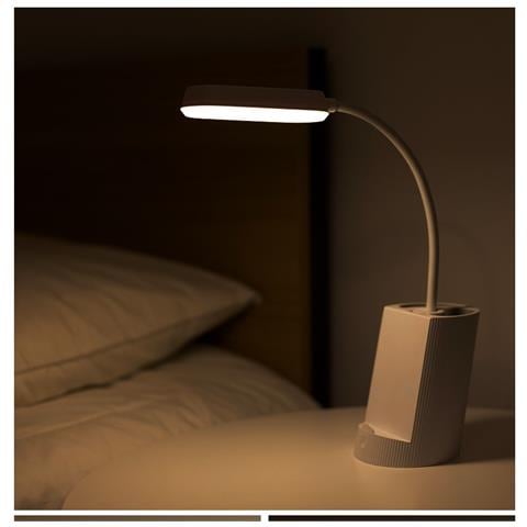 Lampada Da Tavolo A Led Per La Protezione Degli Occhi Per La Casa E La Camera Da Letto White - Foto 2