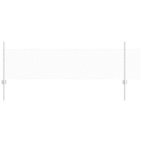 Pali per Recinzione 11 pcs U-Channel 60 cm Acciaio Galvanizzato, Recinzione Esagonale 0.5x100 m Acciaio Galvanizzato - Foto 1