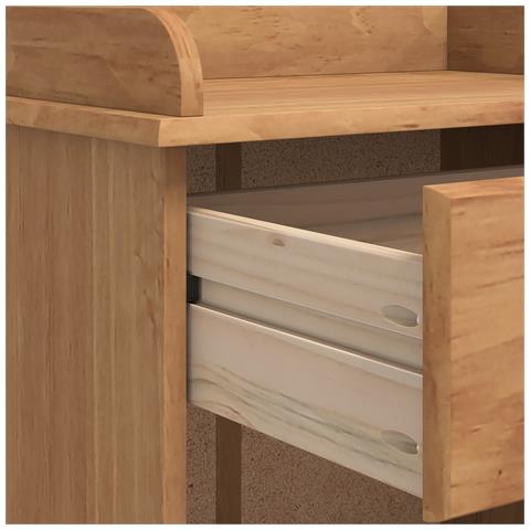 Cabinet vino ASKIM con 12 porta bottiglie in legno massello di pino color miele - Foto 9