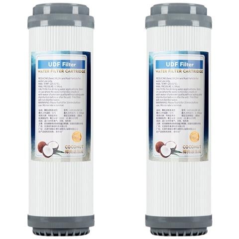 Confezione Da 2 Cartucce Filtranti Per Acqua A Carbone Attivo Granulare Da 10 Pollici Per Filtrazione Domestica Universale - Foto 1