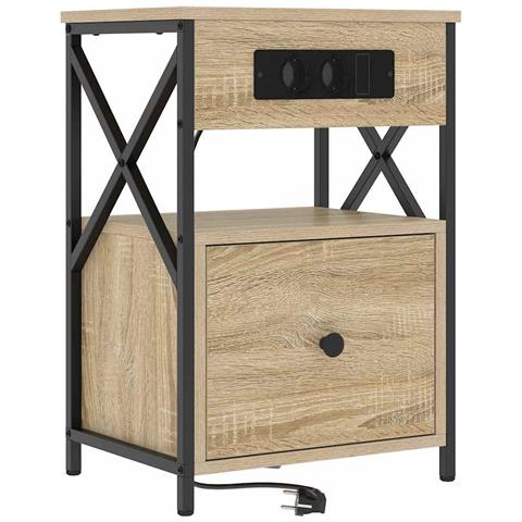 Armadio da Notte con cassetto rovere sonoma 40 x 31 x 60 cm - Foto 1