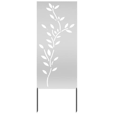 Pannello Decorativo da Giardino Argento 50 x 140 cm - Foto 1