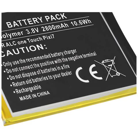 Batteria Di Ricambio Per Tablet Alcatel One Touch Pixi 7 Li-polymer 2800mah - Foto 2