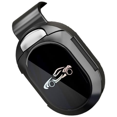 Portaocchiali Da Sole Multifunzione In Acciaio Inox Nero - Clip Di Fissaggio Sicura Per Aletta Parasole - Foto 1