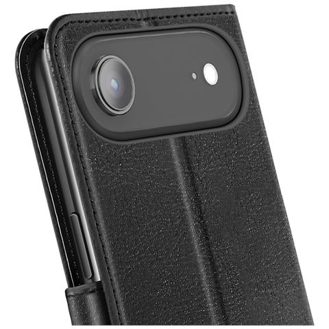 Custodia A Portafoglio Per Iphone Air Con Cinturino Da Polso E Funzione Stand, Nero - Foto 2