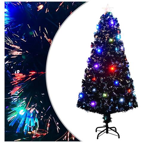 Lusso Casadino -  Albero Di Natale Preilluminato Con Supporto E Led 150 Cm Fibra Ottica - Foto 2