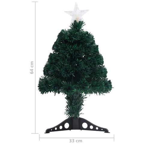 Lusso Casadino -  Albero Di Natale Preilluminato Con Supporto E Led 64 Cm Fibra Ottica - Foto 8