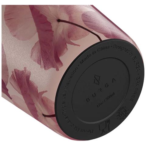 Bottiglia Termica Da Viaggio 500 Ml Design Tenero Bacio Motivo Floreale, Beige - Foto 2