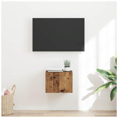 Mobile TV da parete Legno vecchio 60 x 31 x 29.5 cm - Foto 2