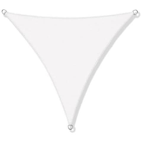 Vela Ombreggiante 3x3x3m Impermeabile Vela Ombreggiante da Giardino Bianca - Foto 1