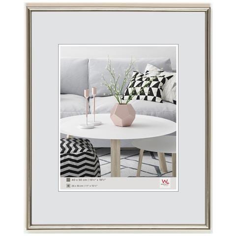 Galeria Cornice In Plastica 50x70 Acciaio - Foto 1