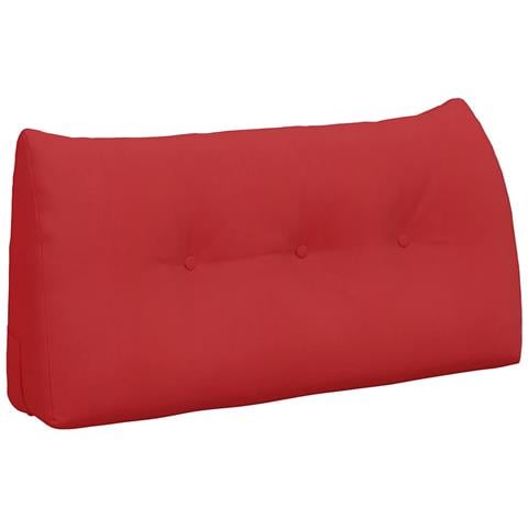 Cuscino per Schiena Rosso 100 x 24 x 50 cm Tessuto - Foto 1