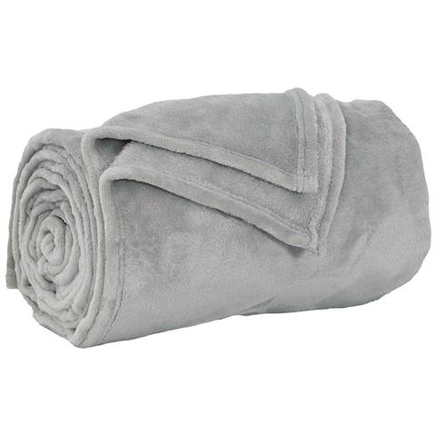 Coperta Grigio 220 x 240 cm Panno - Foto 1