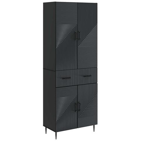 Set di armadi 2 pcs Nero 66 x 34,5 x 89,5 cm - Foto 1