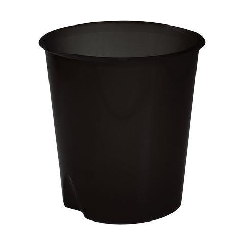 Cestino gettacarte in polipropilene, antiurto, lavabile da 16,5 litri colore Nero - Foto 1