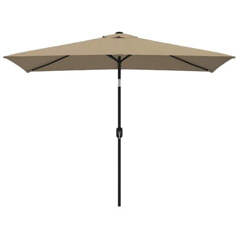 Ombrellone Con Palo In Metallo 300x200 Cm Grigio Talpa - Foto 1