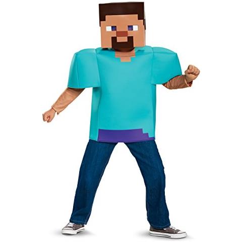 Disguise - Costume Di Steve Minecraft Per Bambino - Taglia: 7 - 8 Anni (124/136 Cm)  - Foto 9